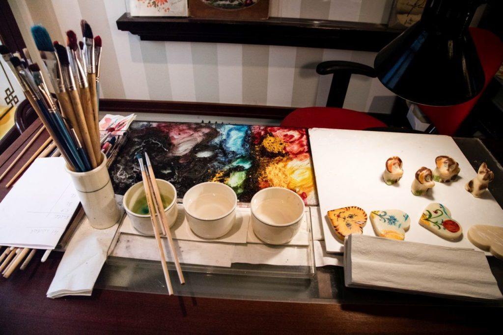 In the Maiasmokk Cafe and store in downtown Tallinn, you can often watch a master marzipan painter at work.