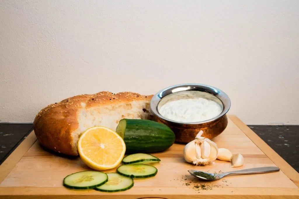 Cool and refreshing, Greek tzatziki is the perfect appetizer for a warm day.