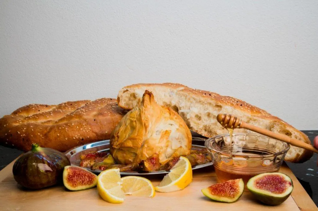 Sweet and tangy, flaky baked brie with figs, a winning combination!