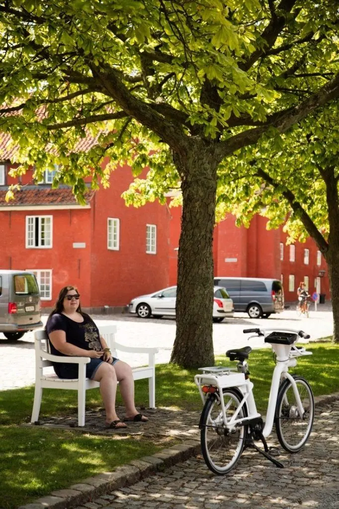 Resting under the shade of a tree in Kastellet, maybe it's not a must do, but it's a should do!