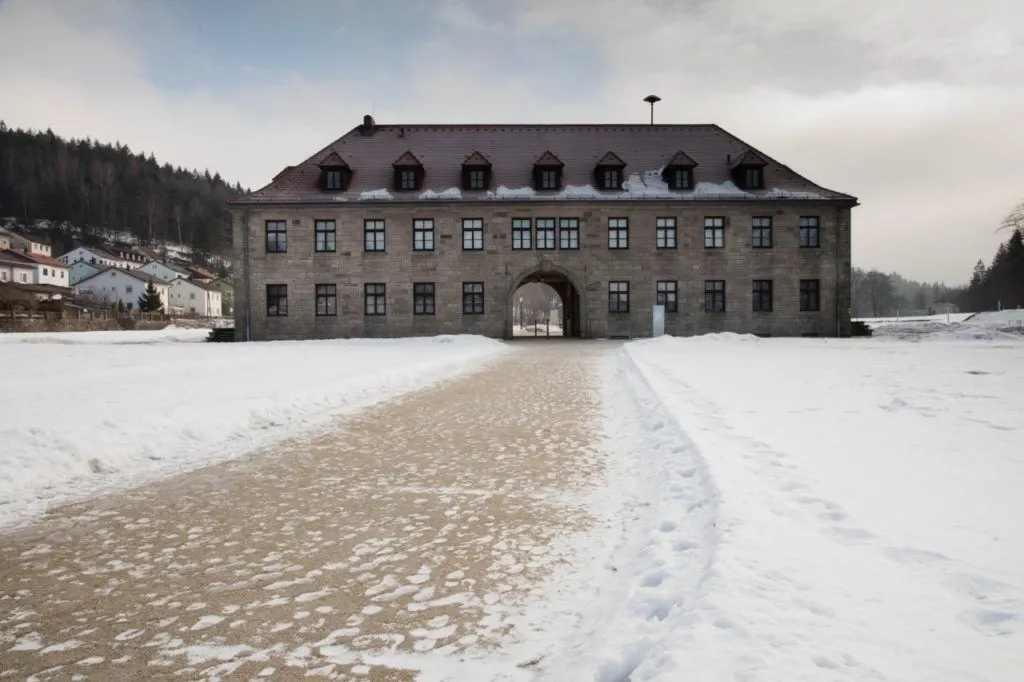 KZ Flossenburg Concentration Camp Entrance.