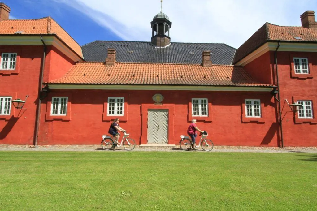 Riding ebikes around the city and especially the Kastellet is one of the more unusual things to do in Copenhagen.