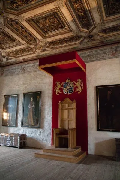 The throne room at Kalmar castle.