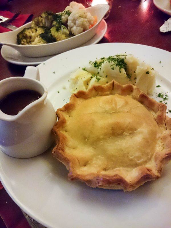 British savory pies are one of the best reasons to visit. We love them. Click here for a Chicken and Leek Pie recipe.