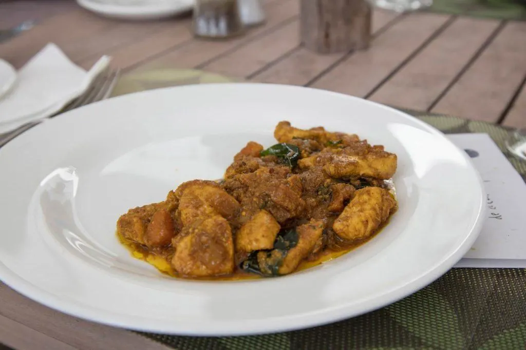 Our finished dish:  a Traditional Mauritian Chicken Curry and a traditional Mauritian curry recipe. 