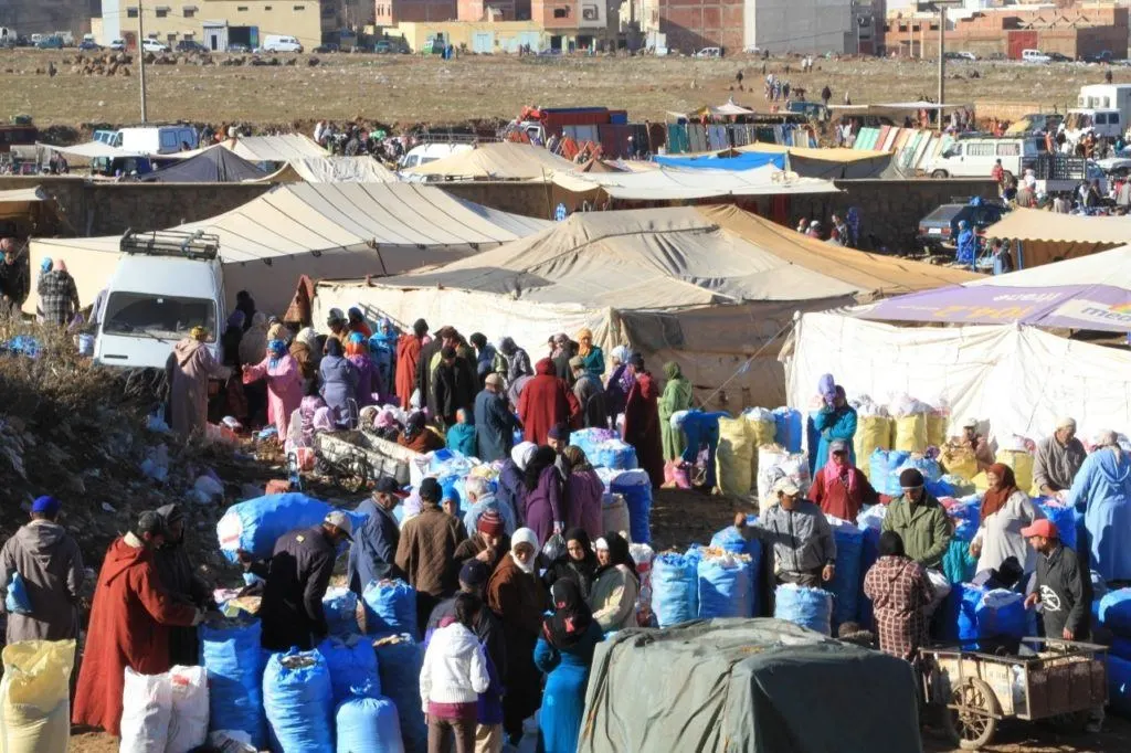 Berber market in Morocco.