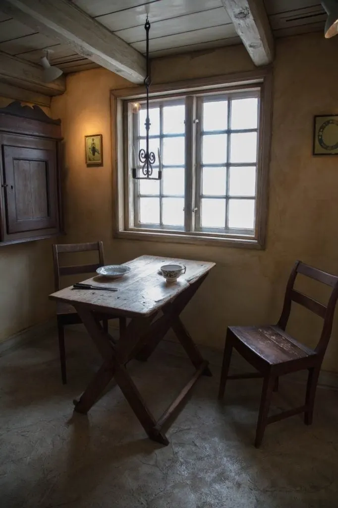 Inside Hans Christian Andersen's childhood home.