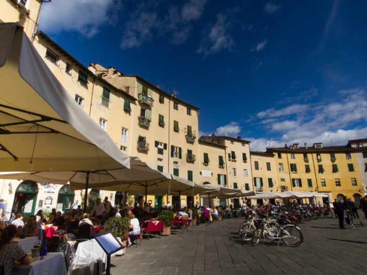 This amazing plaza is one of the best places to sit and enjoy lunch or a coffee in Lucca.