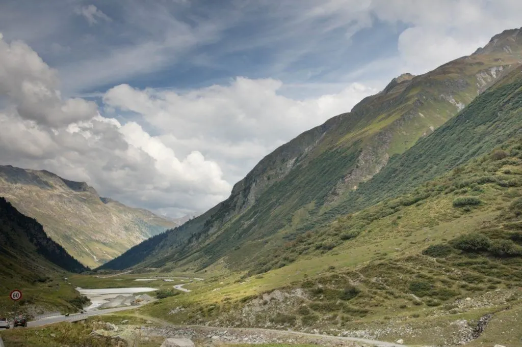 The Grossglockner High Alpine Road takes you to this beautiful view of thea Tauern National Park.