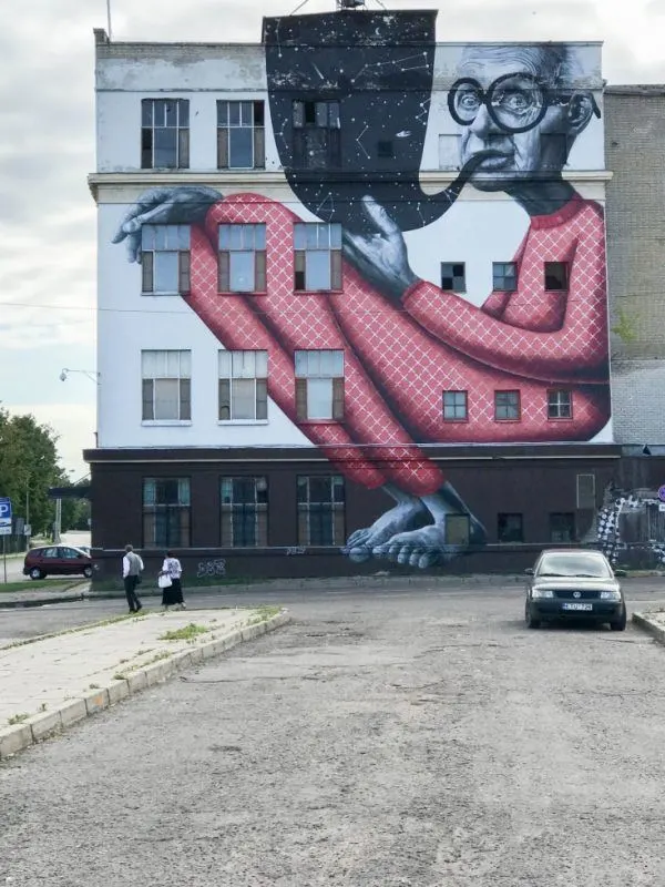 Kaunas Street Art -Look for all kinds of art when in Kaunas Old Town.