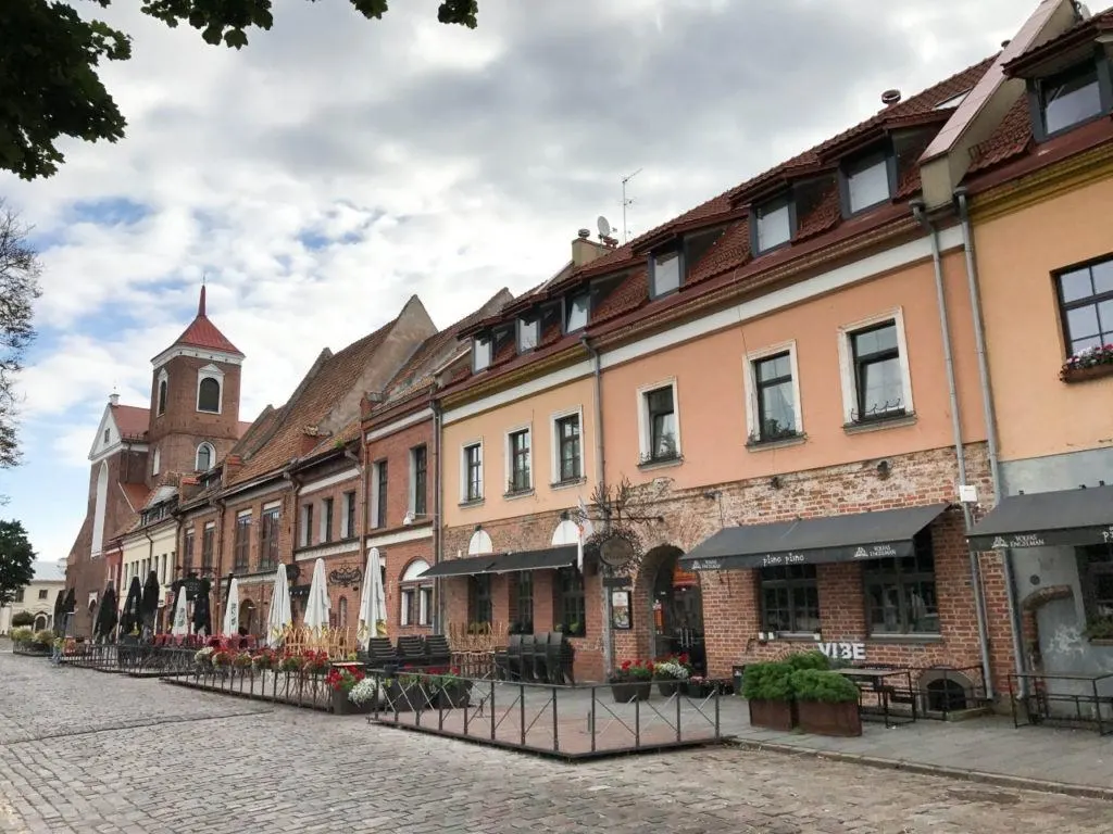 What to do in Kaunas? Search out one of the many streetside cafes.