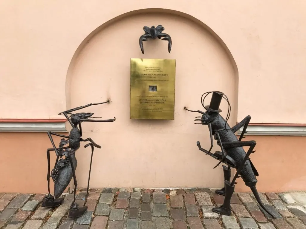 Kaunas Street Sculpture - Old Town Kaunas, Lithuania.