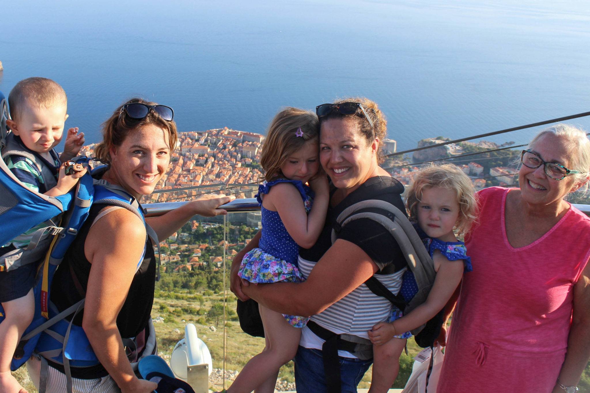 The two families in Dubrovnik.