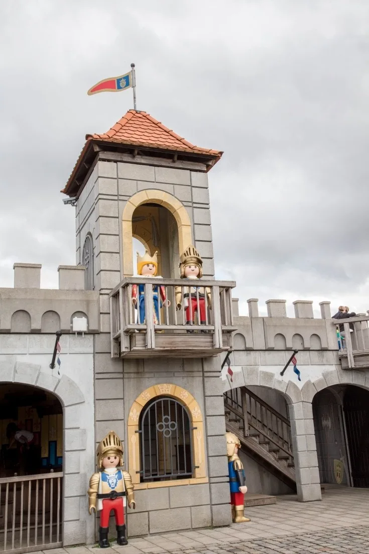 Castle and guards at Playmobil Funpark.