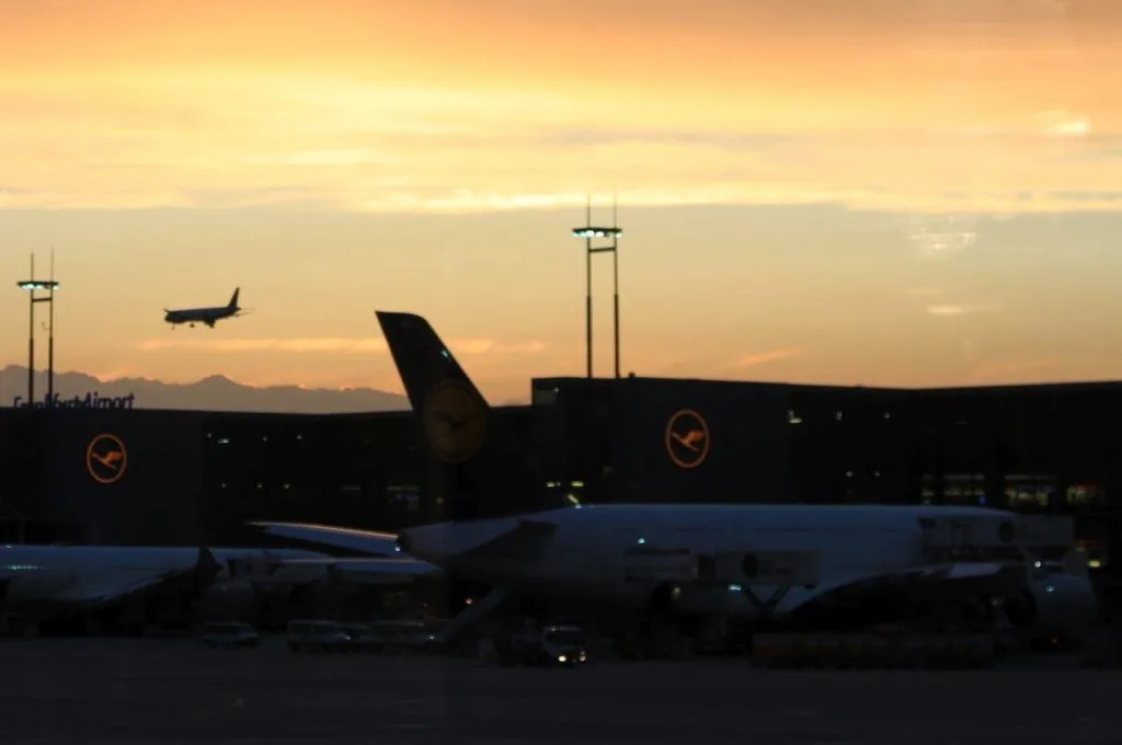 Frankfurt Airport arrivals - where the Schengen begins.