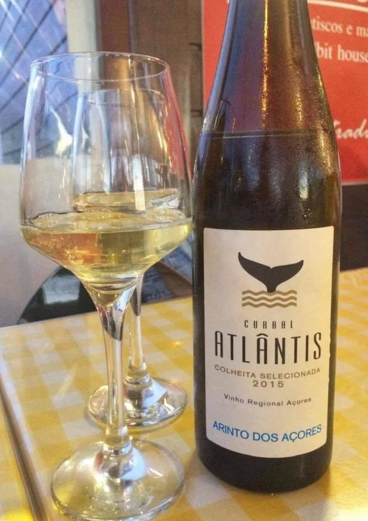 A local wine from the Azores.