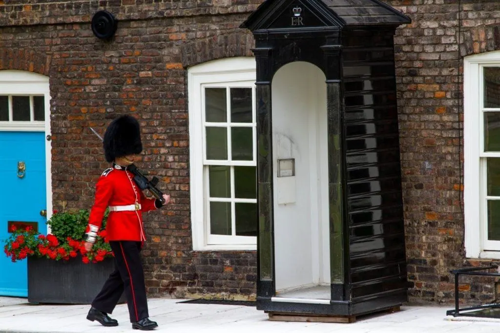 Palace guard in London.