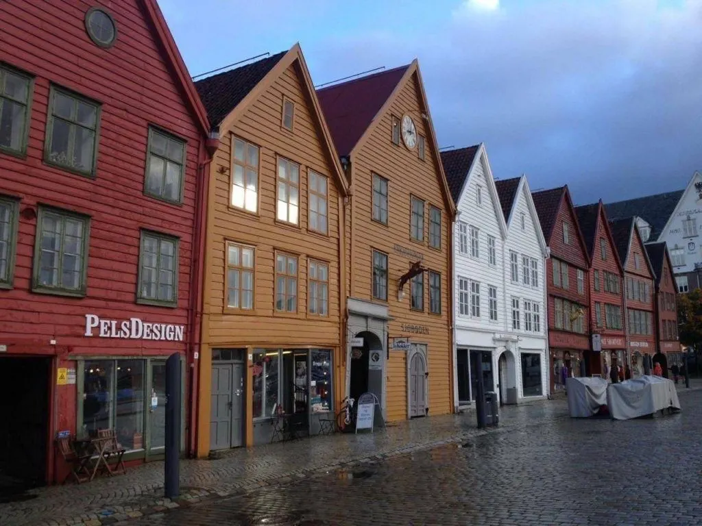 Bergen, Norway wooden houses.