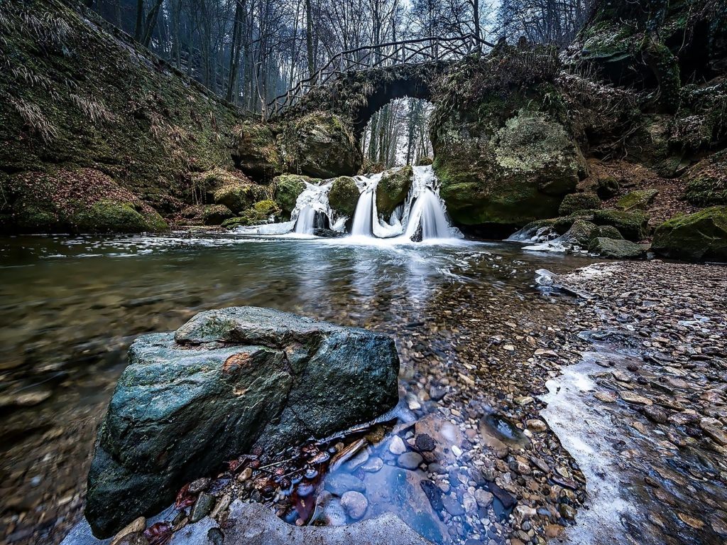 Waterfall in Luxembourg.