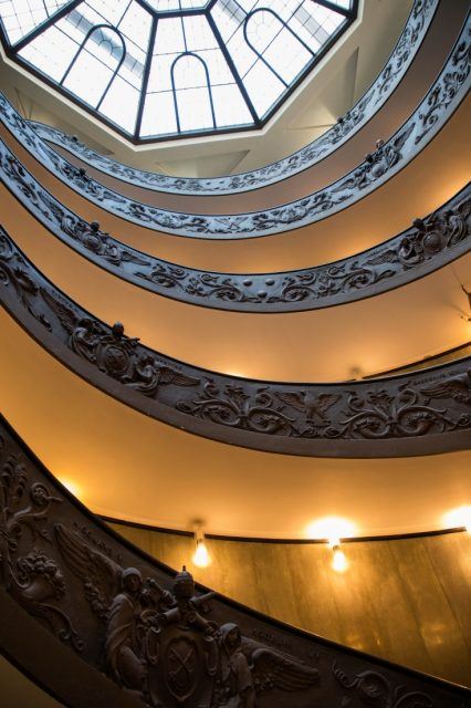 The Mimo staircase in the Vatican.