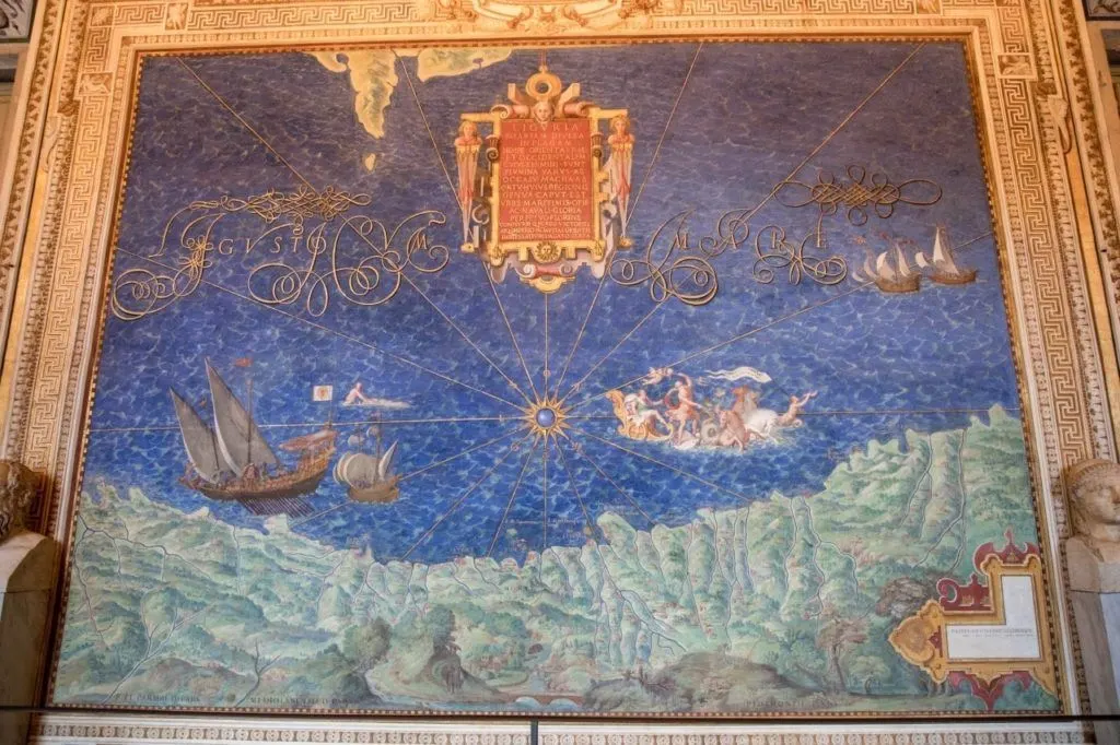  This is the map of Liguria in the Vatican City's Gallery of Maps.