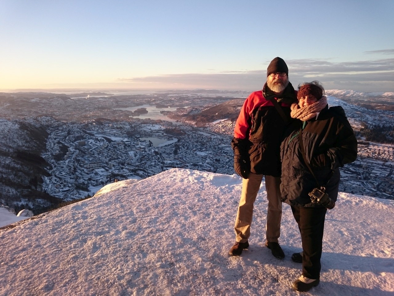 Jim and Corinne traveling through Norway.