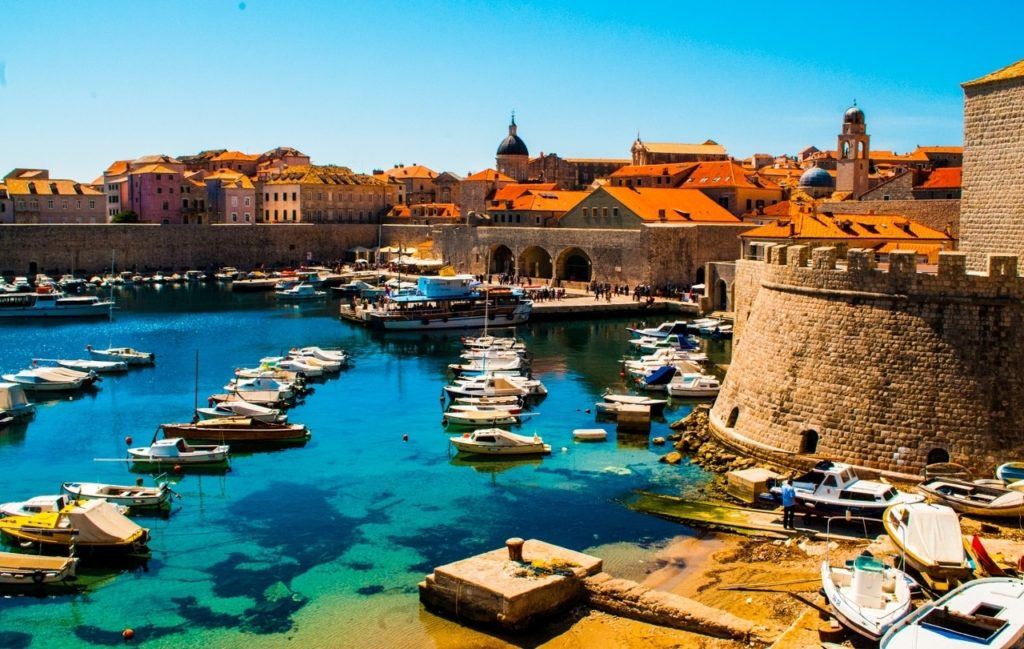 Dubrovnik harbor.