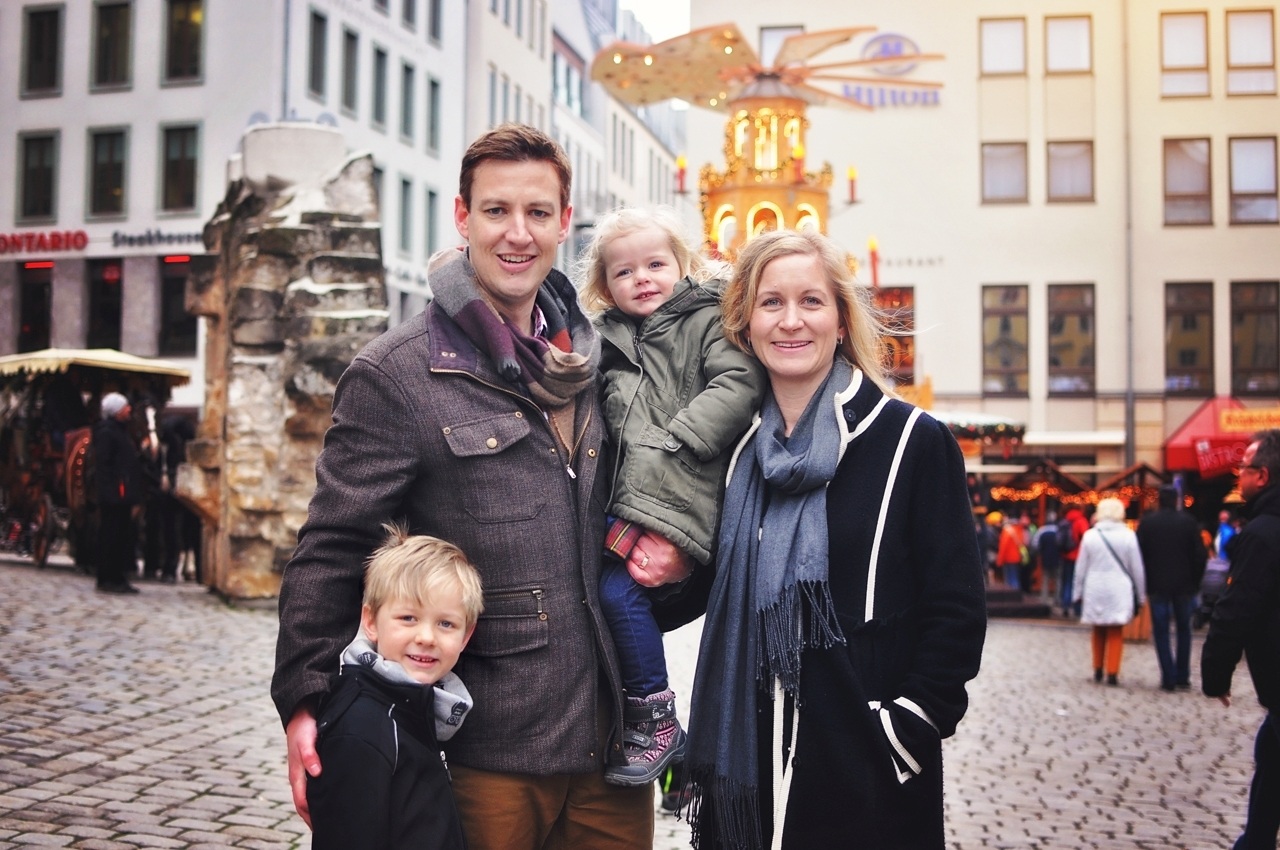 Kaylie and family in Germany.