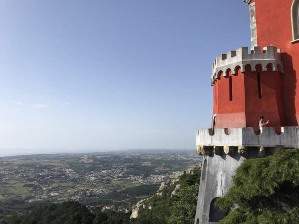 A tower of Sintra palace, Portugal.