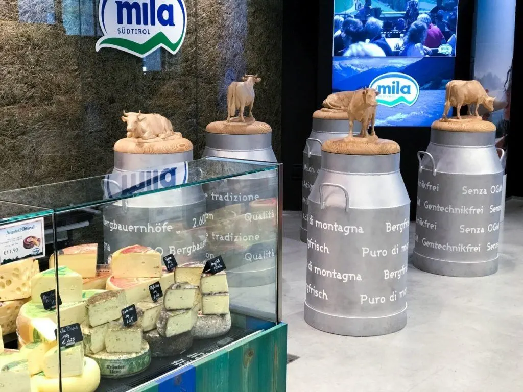 Mila dairy cooperative in Bolzano, Italy.