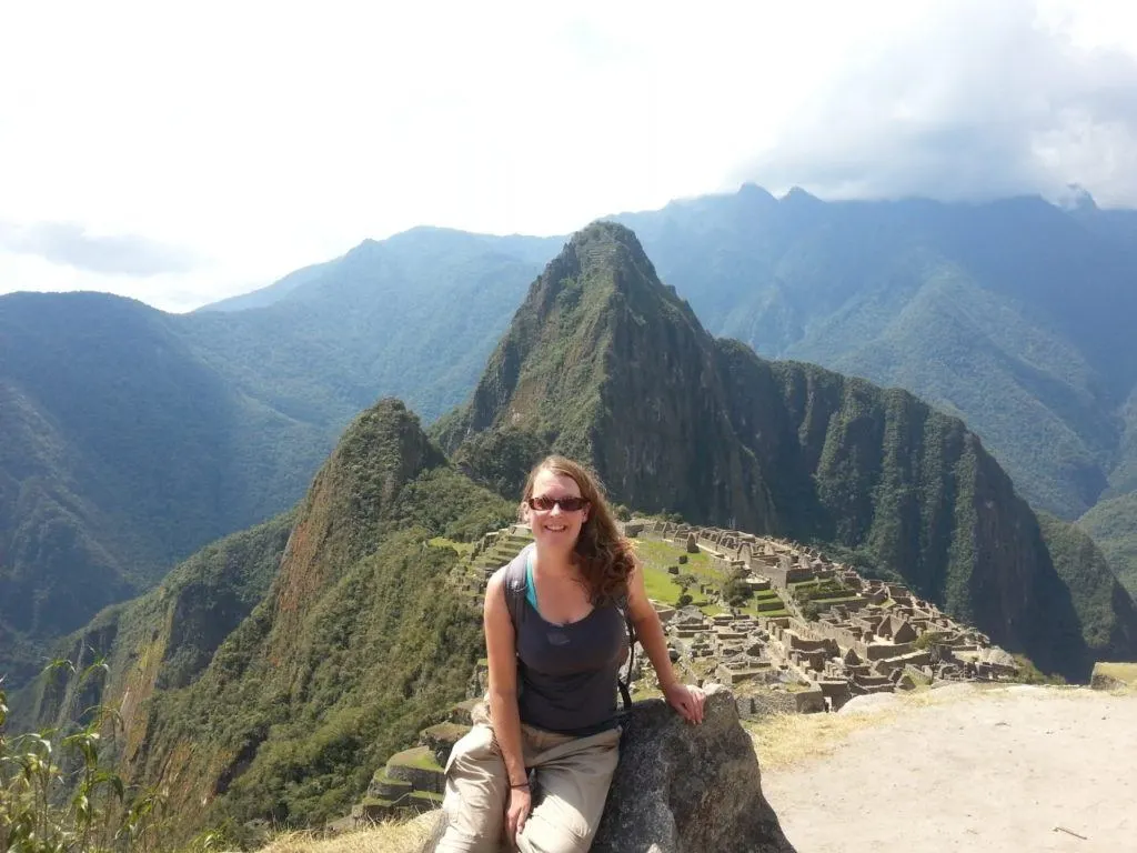 Claire in Machu Picchu.