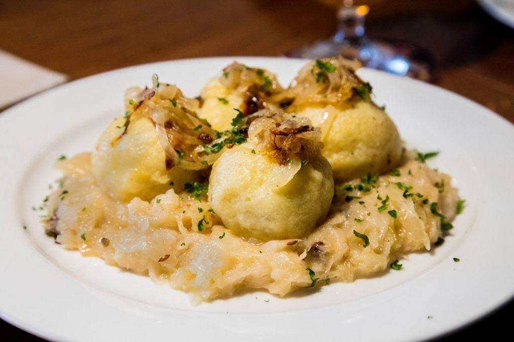 Don't go to the Czech Republic without trying their scrumptious dumplings.