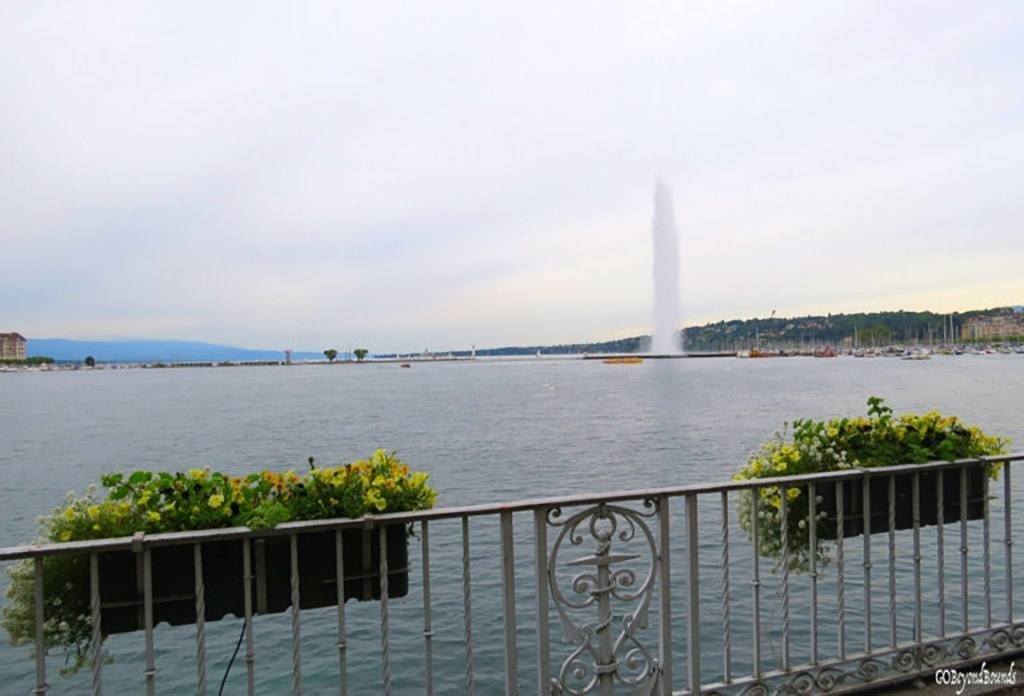 The famous Fountain in Geneva, Switzerland.