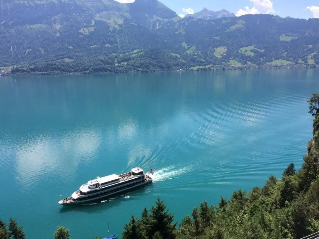No summer in Europe is complete without a lake cruise, like here in Interlaken.