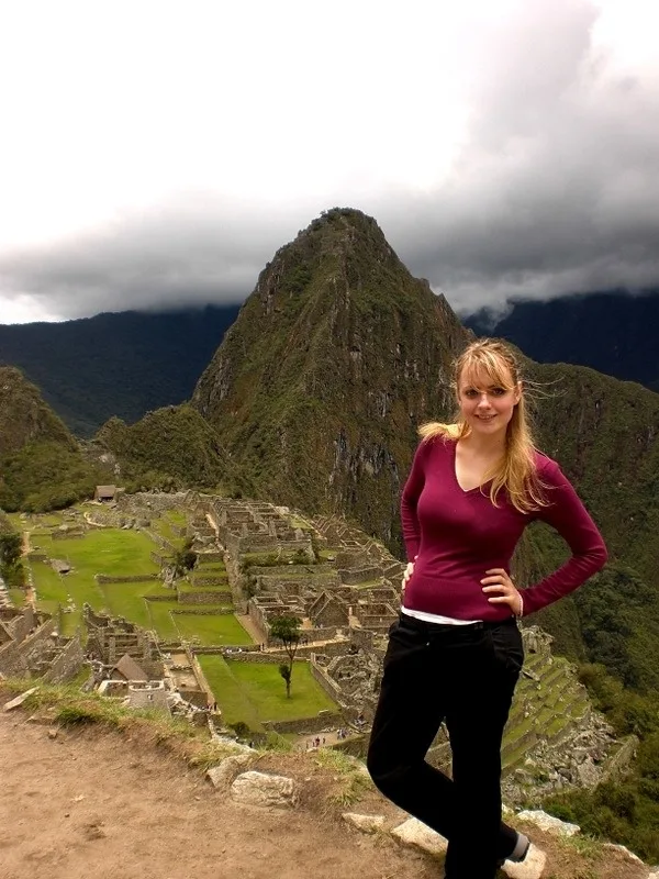 Barbara at Machu Picchu.