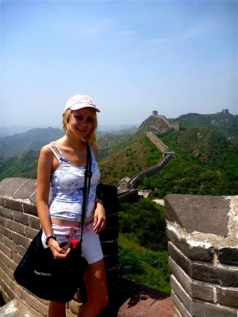 Barbara on the Great Wall.