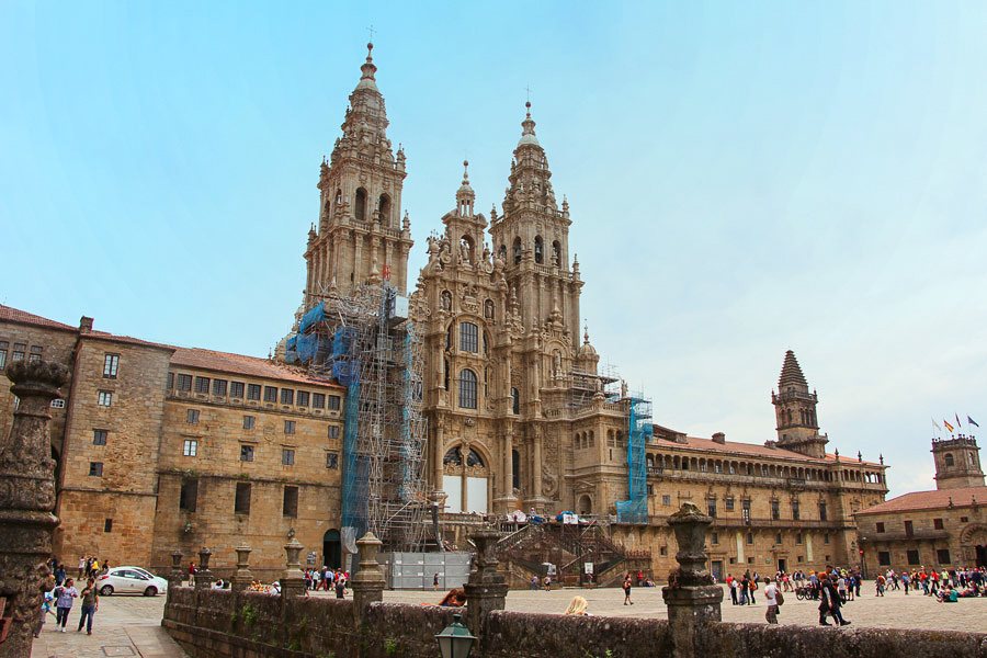 Cathedral in Santiago de Compostela, Spain.