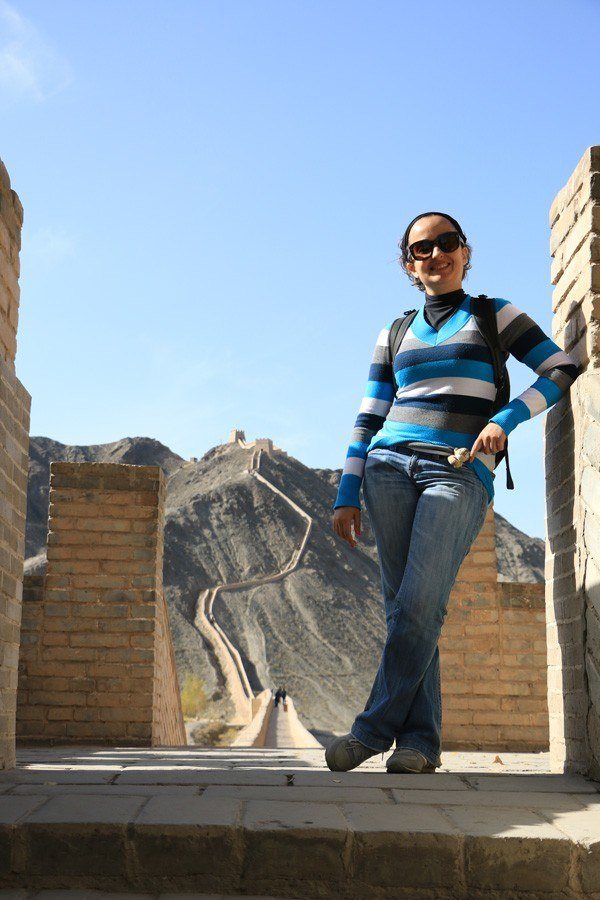 Ana on the Great Wall.