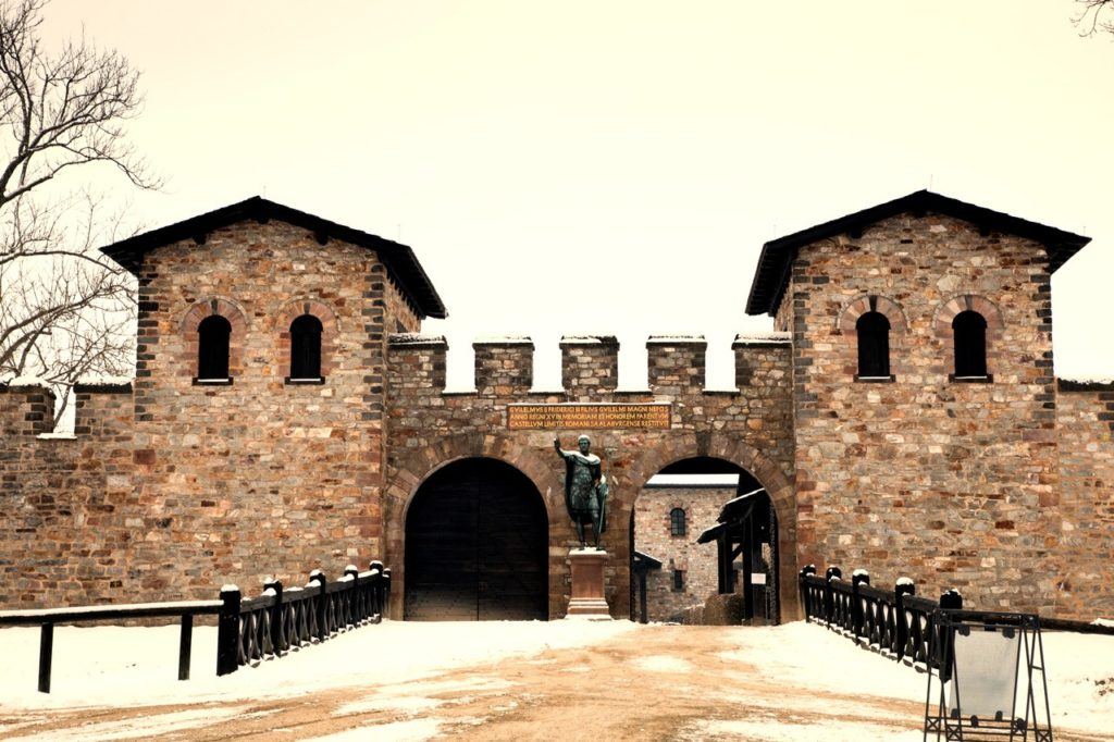 The Saalburg fort's main gate, Porta Praetoria.