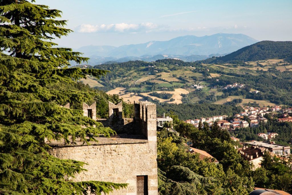 San Marino Day Trip - View From The Rocco Guaita.