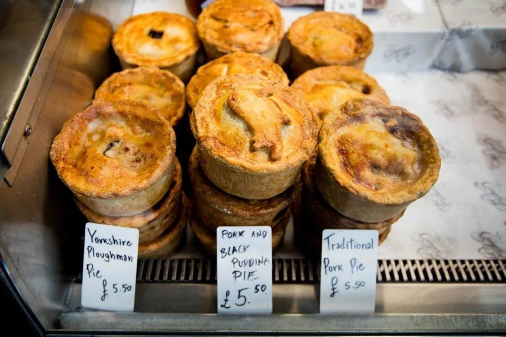 My favorite British Food is meat pies at the Ginger Pig.