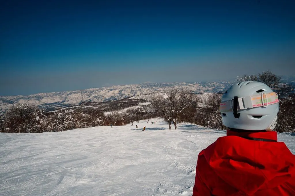 The best part of enjoying winter in japan is skiing, like at Nozawaonsen.