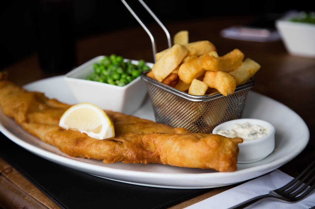 Traditional British Food - Pub Food is Fish and Chips