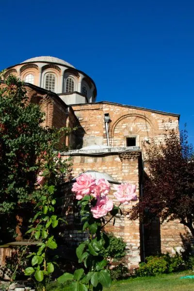 The exterior of the stunning Chora Church.