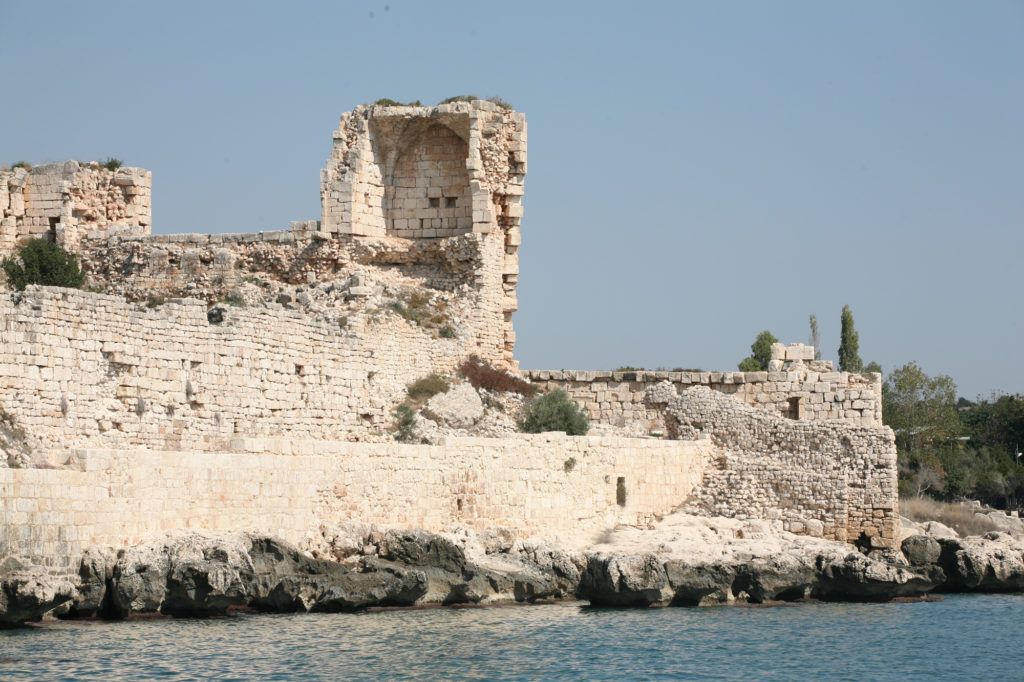 Korikos Castle from the water.