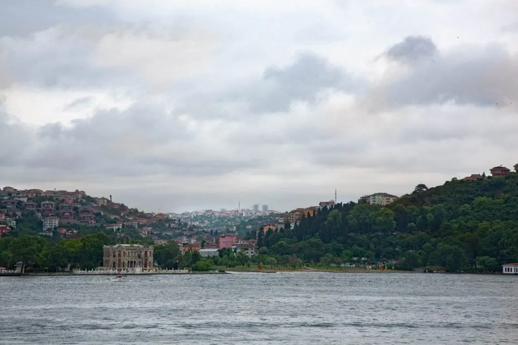 The view across the Bosphorus from Rumelihisari.