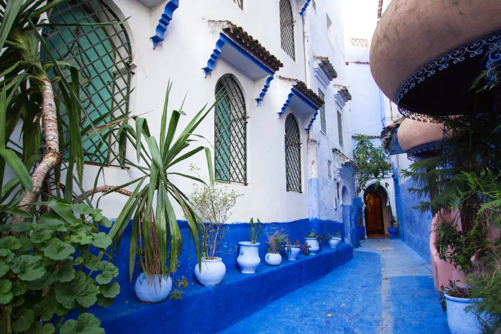 Moroccan design and architecture in Chefchaouen.