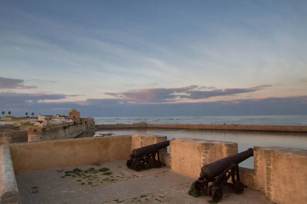 Cannon placements on the El Jadida fortress wall.