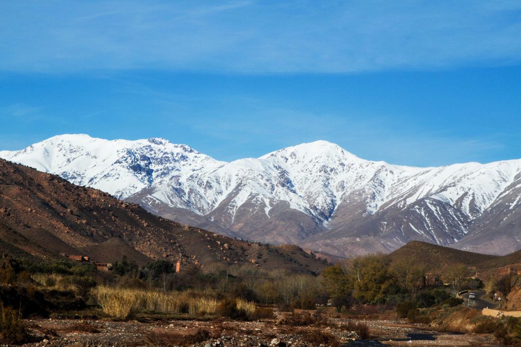 The High Atlas Mountain Range of Morocco.