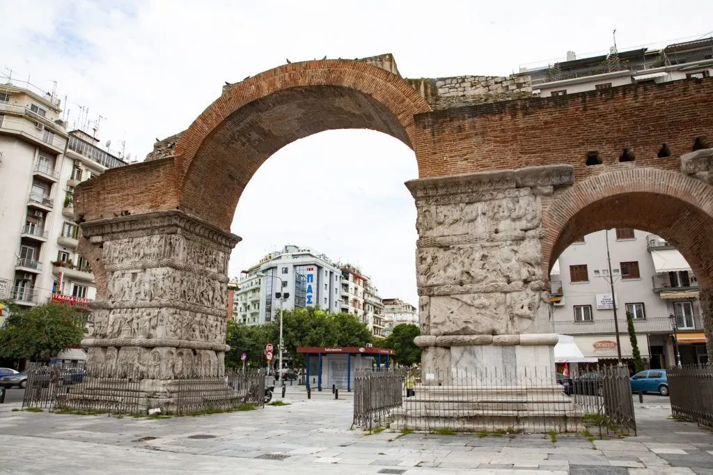 One of must-see attractions in Thessaloniki, the Roman Arch of Galerius.